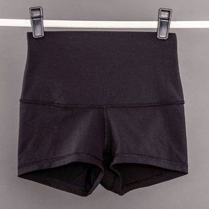 Lululemon High Rise Yoga Shorts, Black - Size 2